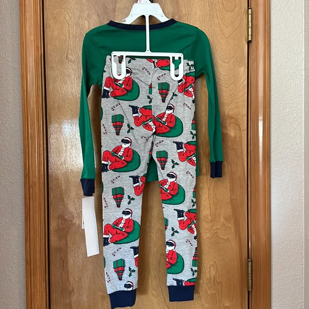GAME ON SANTA 2 piece pajama set